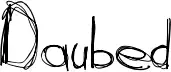 Daubed