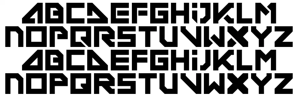 Deconditioned Reflexfont specimens
