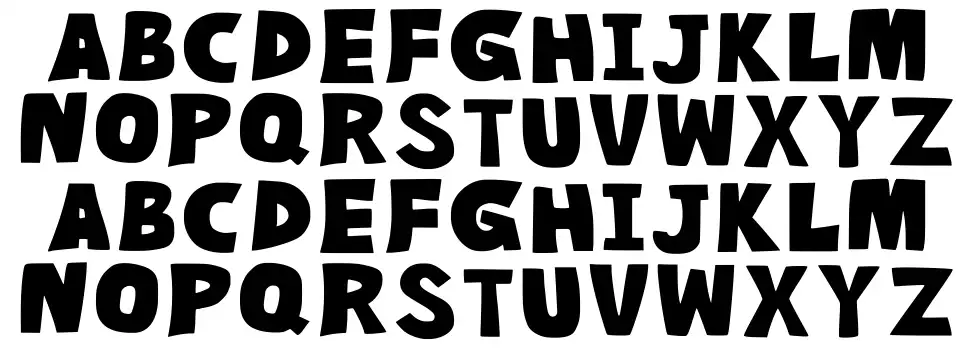 Destink Warpfont specimens