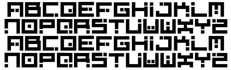 Digital Firebombfont specimens