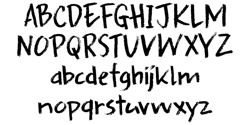 DK Splinterhandfont specimens