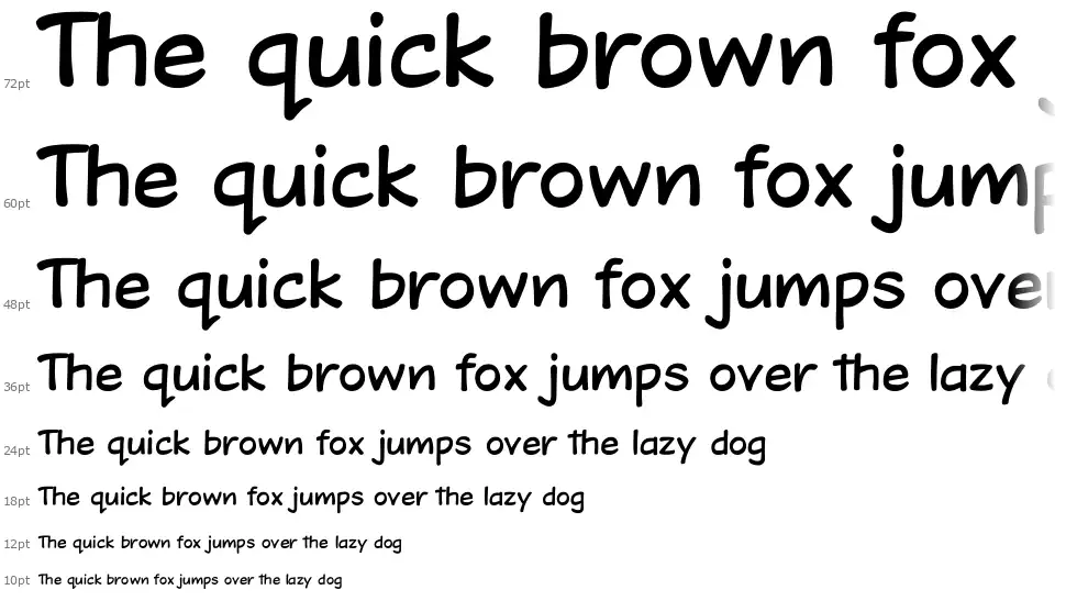 Dojo Toonfont waterfall