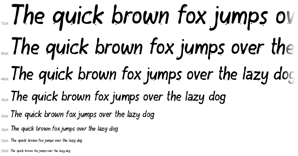 Dripperfont waterfall