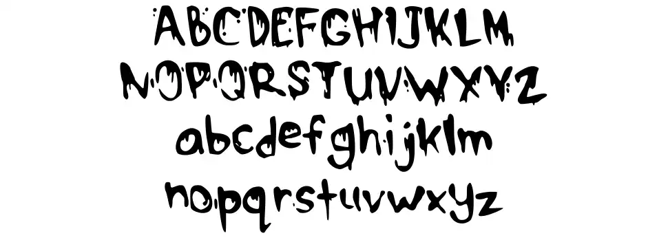 Drippy McDripfont specimens