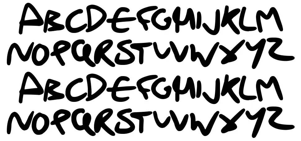 Drunk Handwritingfont specimens