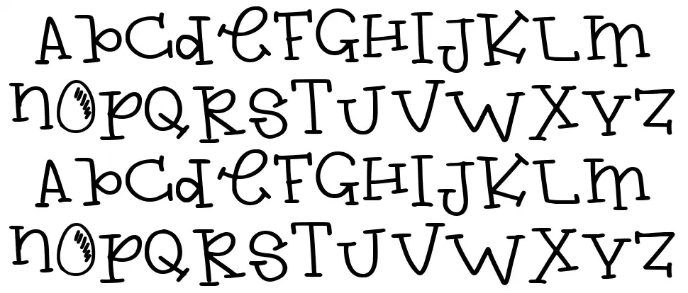 Easter Eggfont specimens