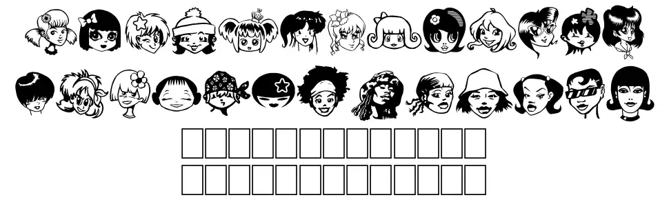 Egirlzfont specimens