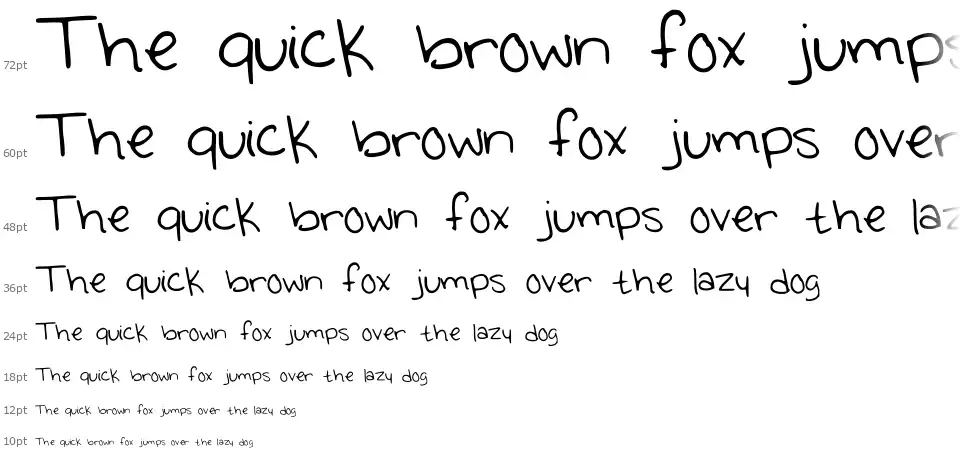 Emmys Handwritingfont waterfall