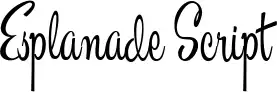 Esplanade Script