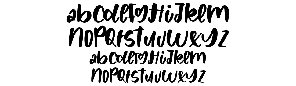 Evil Eyefont specimens