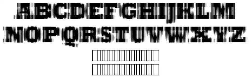 ExtraBlurfont specimens