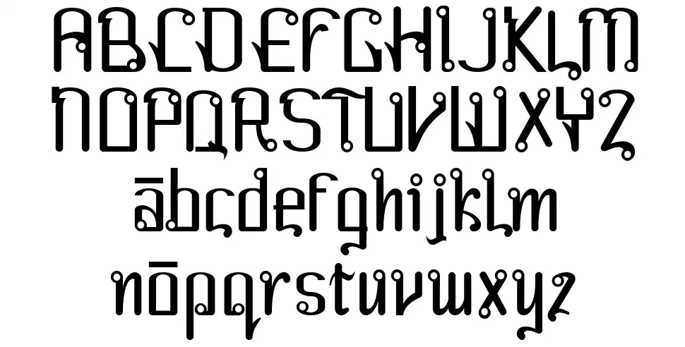 Farangfont specimens
