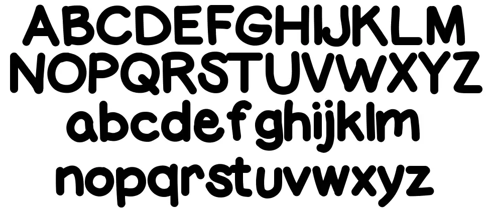 Fat Markerfont specimens