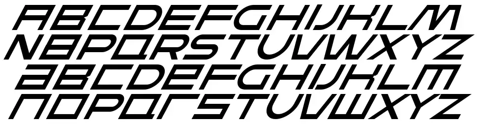 FEAR Dynamic Italicfont specimens