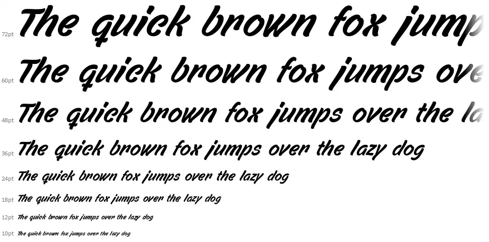 Filbert Colorfont waterfall