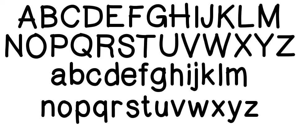 Fingerlingerfont specimens