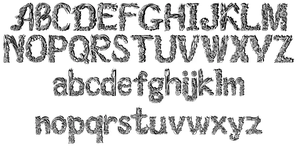 Florabetfont specimens