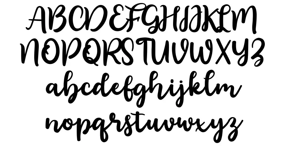 Floristy Scriptfont specimens