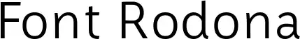 Font Rodona