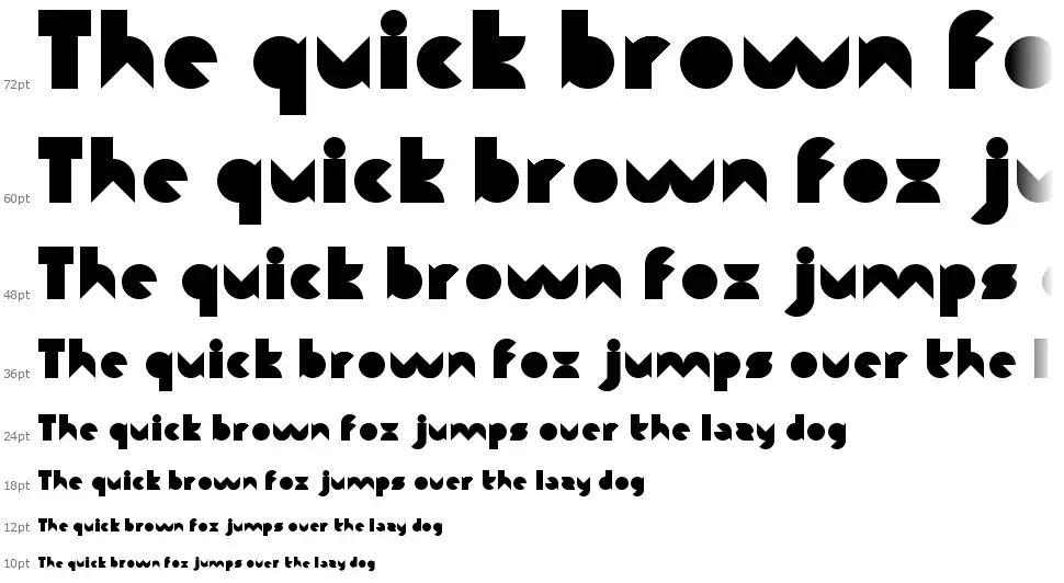 Functionfont waterfall