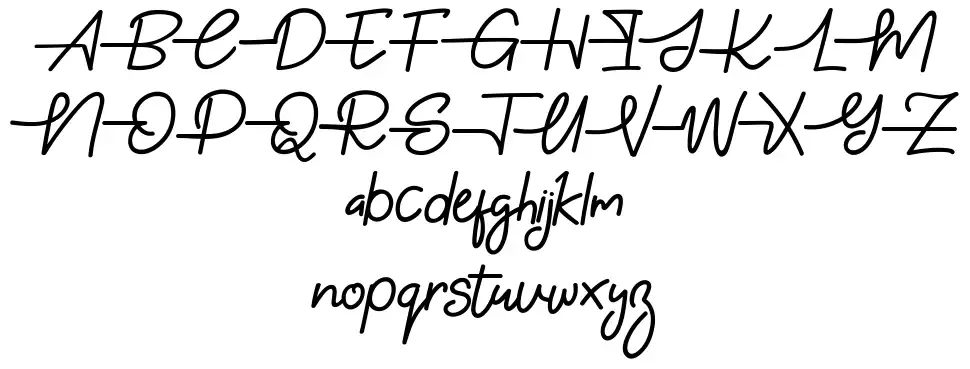 Gabuek Scriptfont specimens