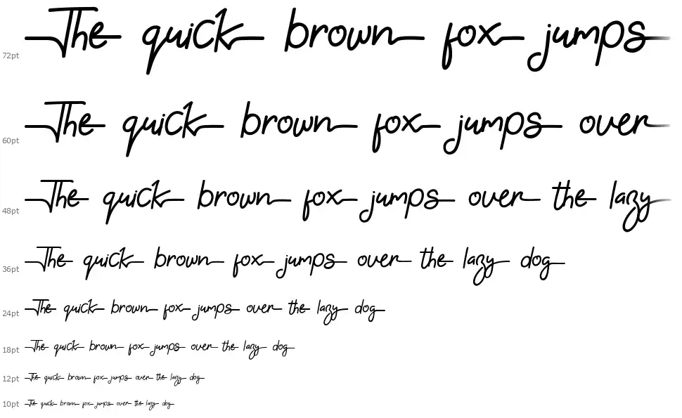 Gabuek Scriptfont waterfall