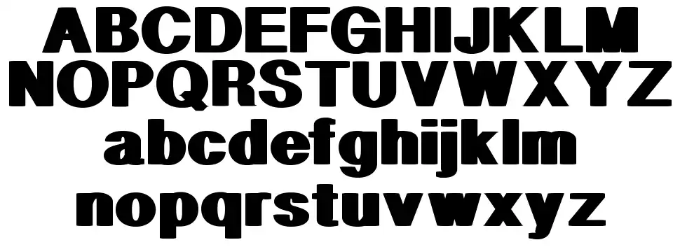Geometric PWfont specimens