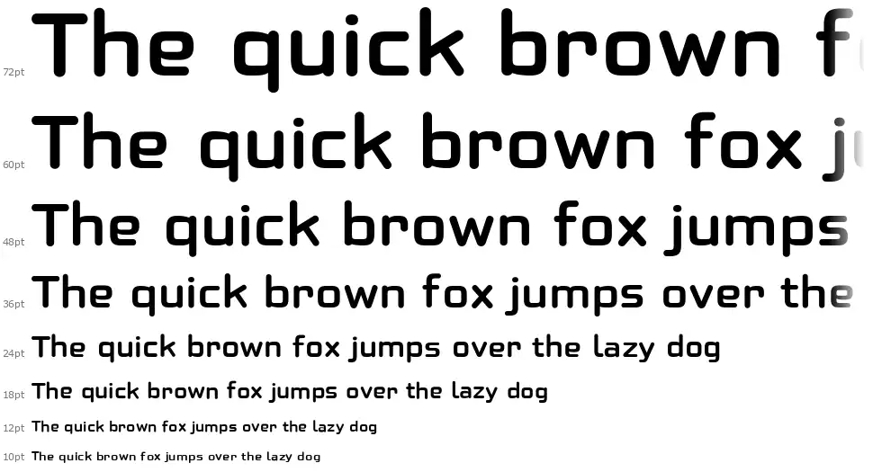 Globet Roundedfont waterfall