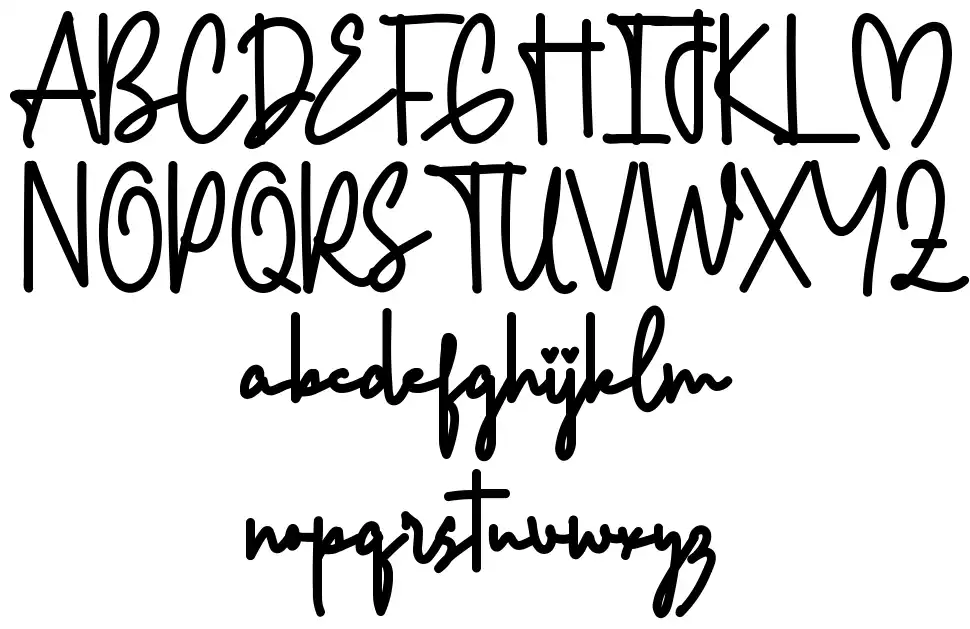 Good Memoriesfont specimens