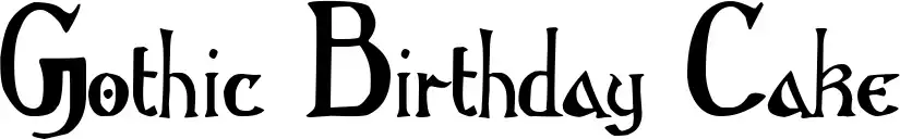 Gothic Birthday Cake