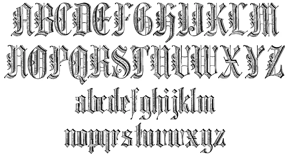 Graphic Textfont specimens