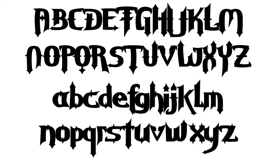 Grave Diggerfont specimens