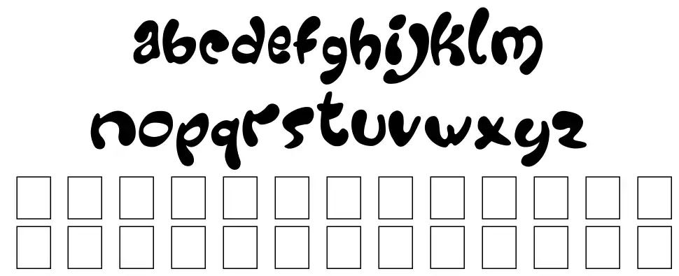 Groovyfont specimens