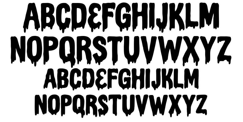 Haluweenfont specimens