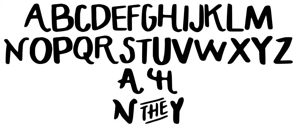 HandCrafted Maddyfont specimens