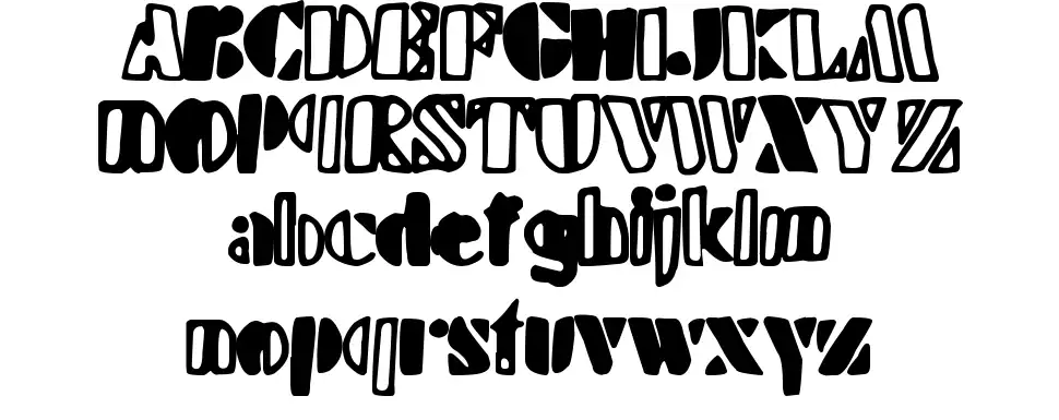Handy Stencilfont specimens