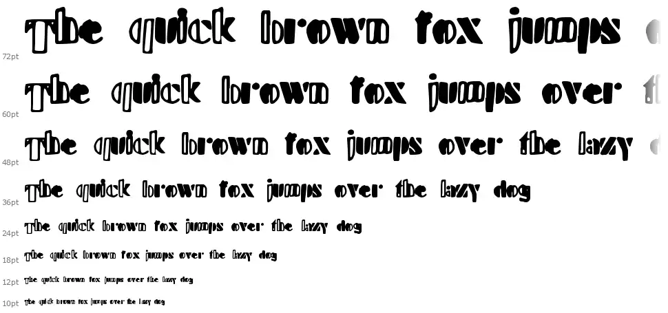 Handy Stencilfont waterfall