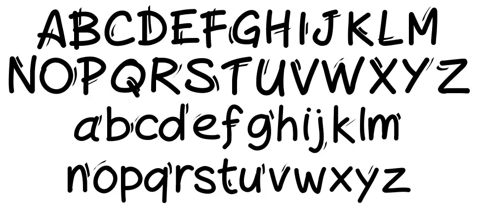 Handylinedfont specimens