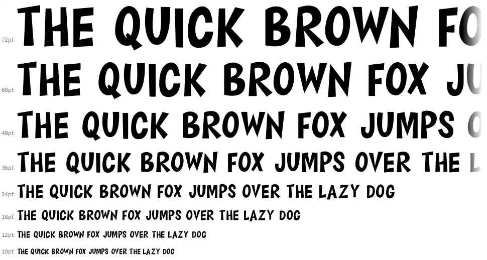 Happy Comicfont waterfall
