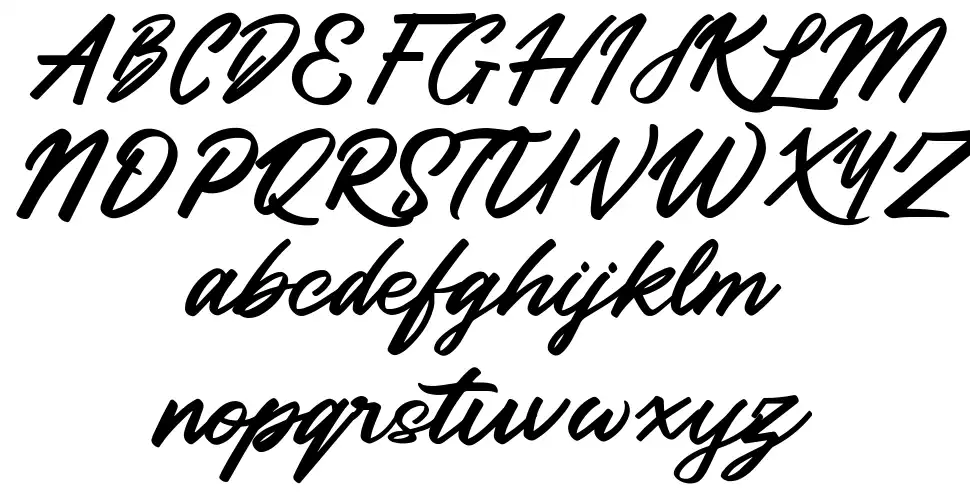 Hatchyfont specimens