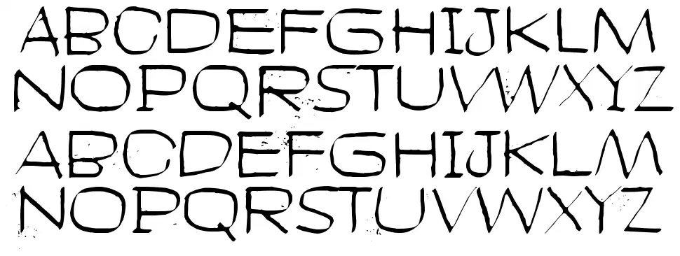 Head like a holefont specimens