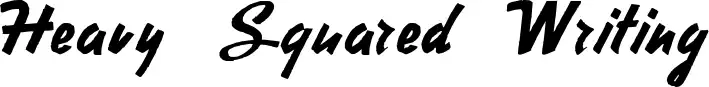 Heavy Squared Writing