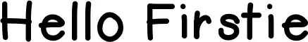Hello Firstie