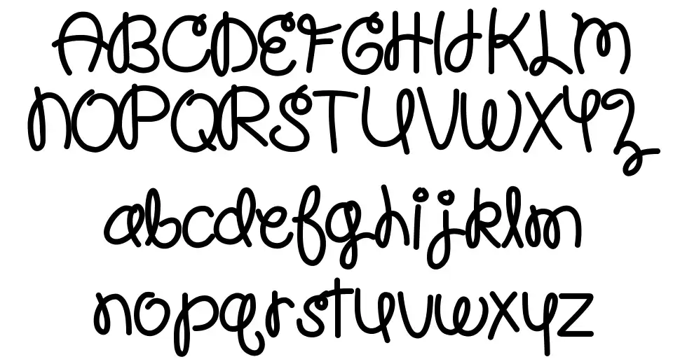 Hello Pool Noodlefont specimens