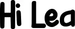 Hi Lea