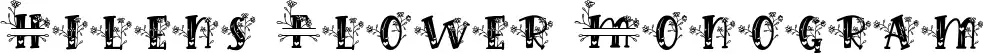 Hilens Flower Monogram