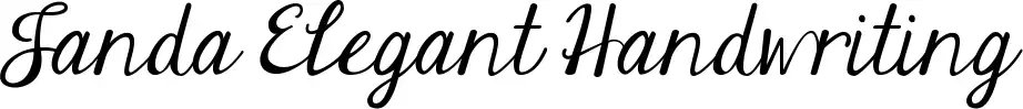 Janda Elegant Handwriting