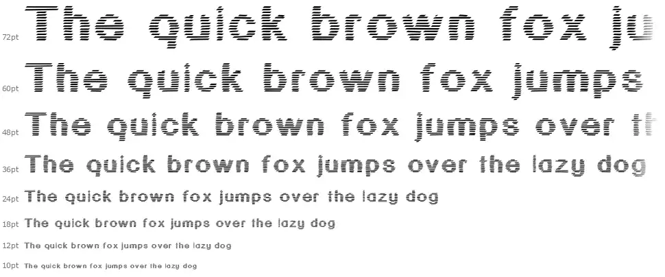 JD Stripexfont waterfall