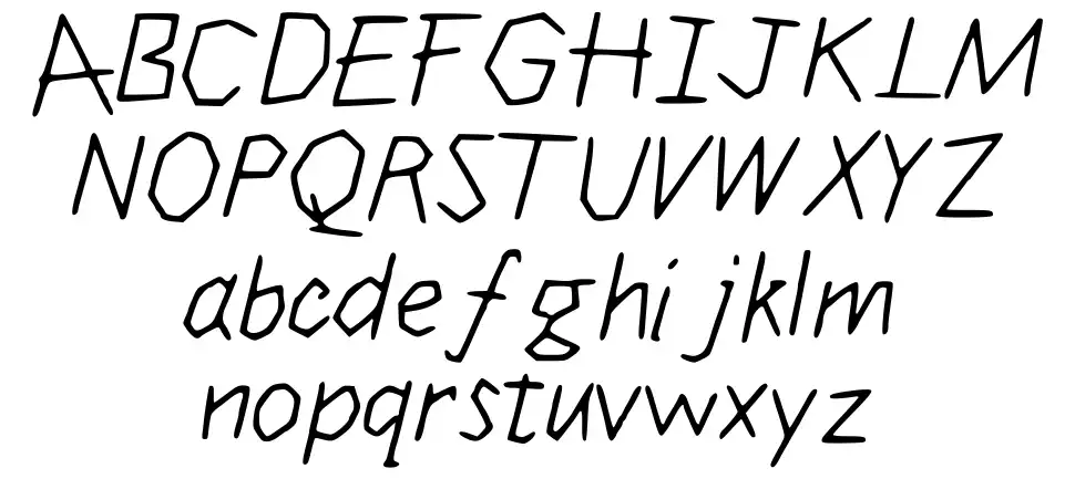Jiggly Duofont specimens