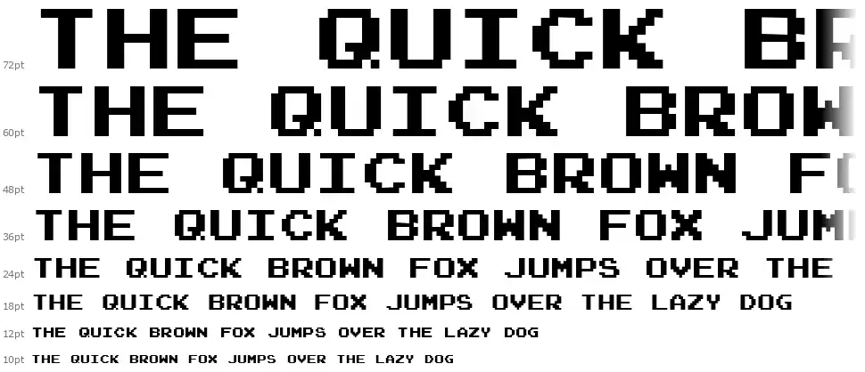 Joystixfont waterfall